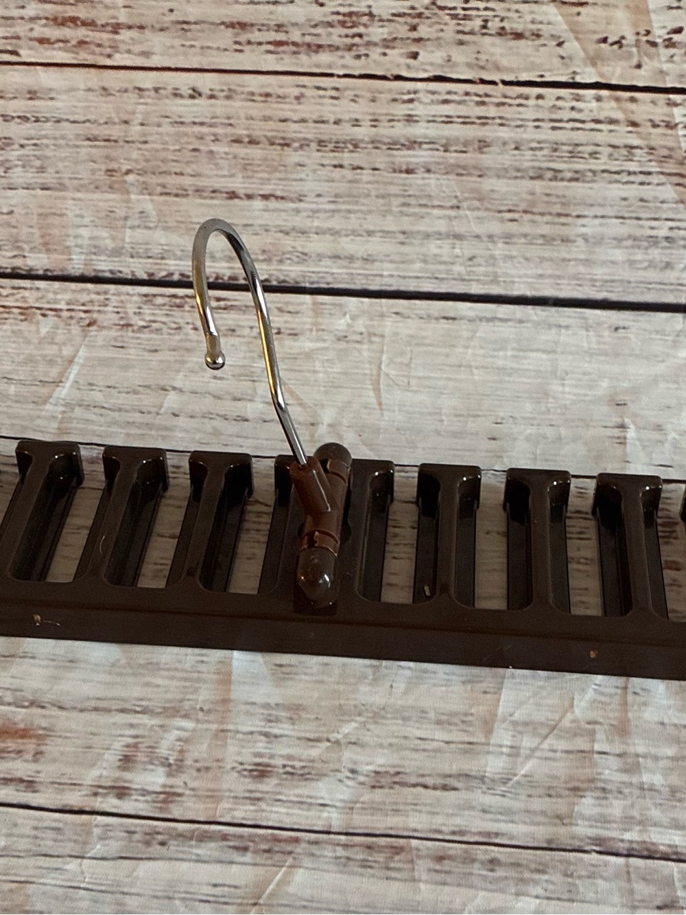 Multipurpose Brown Tie, Belt & Scarf Hanger